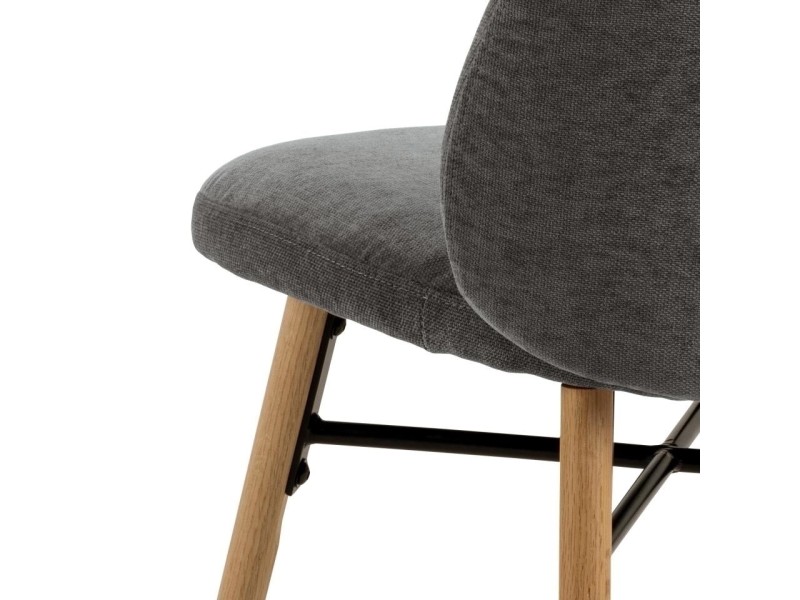 Krzesło Sophia szary ciemny/ dąb Danny 10 - ACTONA